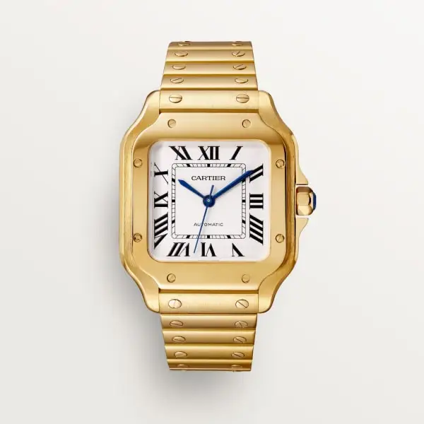 CARTIER santos 18kt Yellow Gold Men’s WatchItem -WGSA0007(AAAAA)