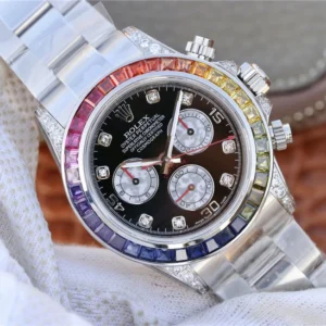 DAYTONA RAINBOW DIAMOND SILVER STAINLESS STEEL 40MM 116599 RBOW - Image 5